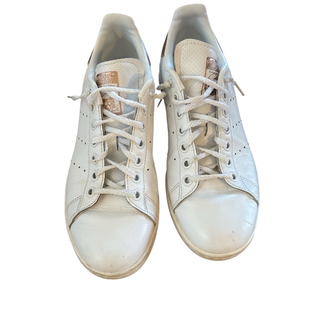 Adidas White Leather Sneakers